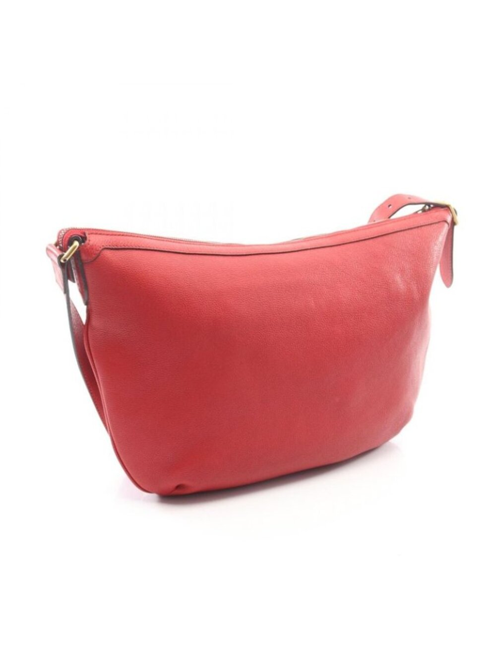 Gucci Shoulder Bag Half Moon Hobo Red Leather B - Picture 2 of 9